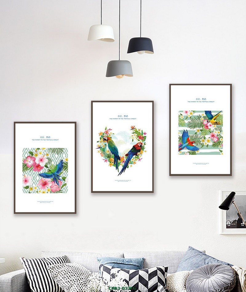 Hoa và vẹt - nhiệt đới CHB3-033KG